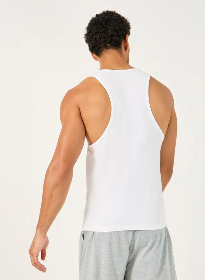 Styli Racerback Cotton Stretch Scoop Neck Vest