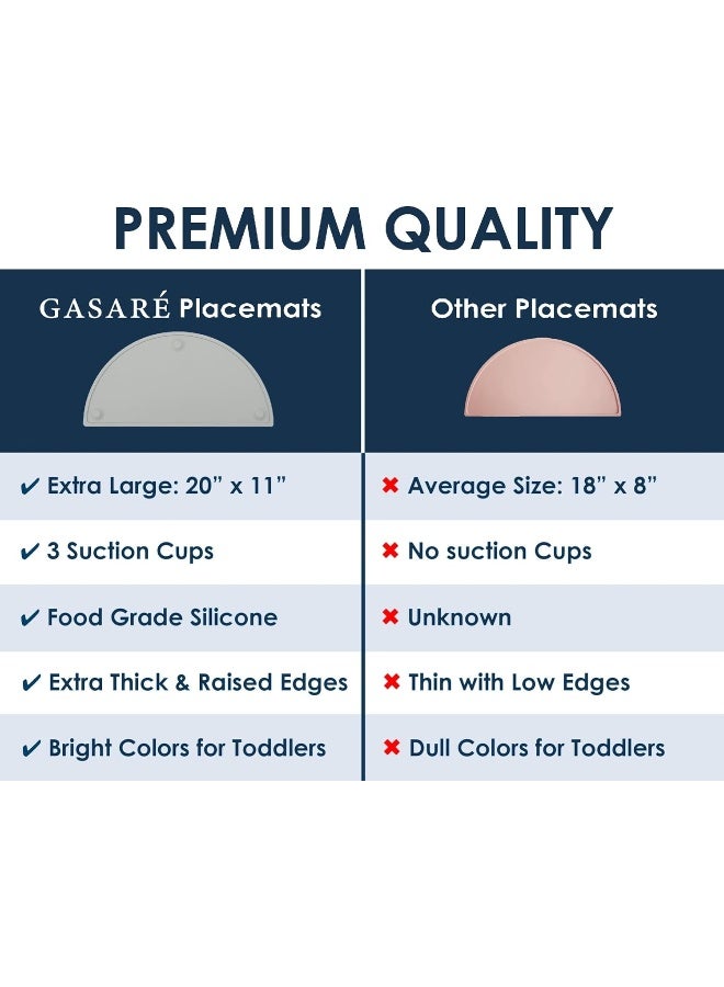 GASARÉ gasaré Extra Large Silicone Placemats for Toddlers  - Image 4