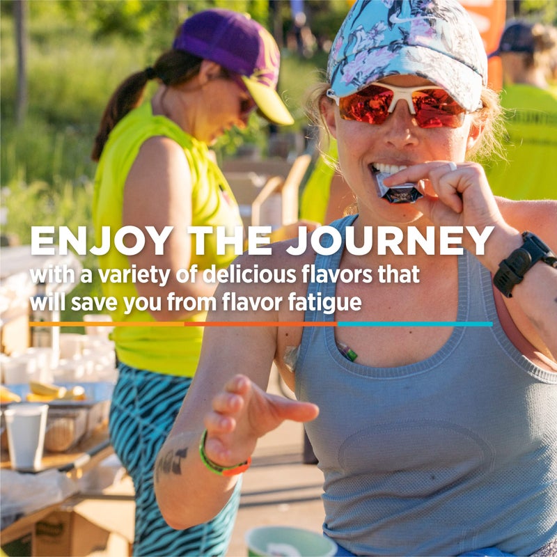 GU جيل الطاقة الأصلي من جي يو إنرجي للتغذية الرياضية، نباتي، خالي من الغلوتين، كوشير، وخالي من الألبان، طاقة جاهزة لأي تمرين، 24 حبة، ليمون توت العليق - Image 3