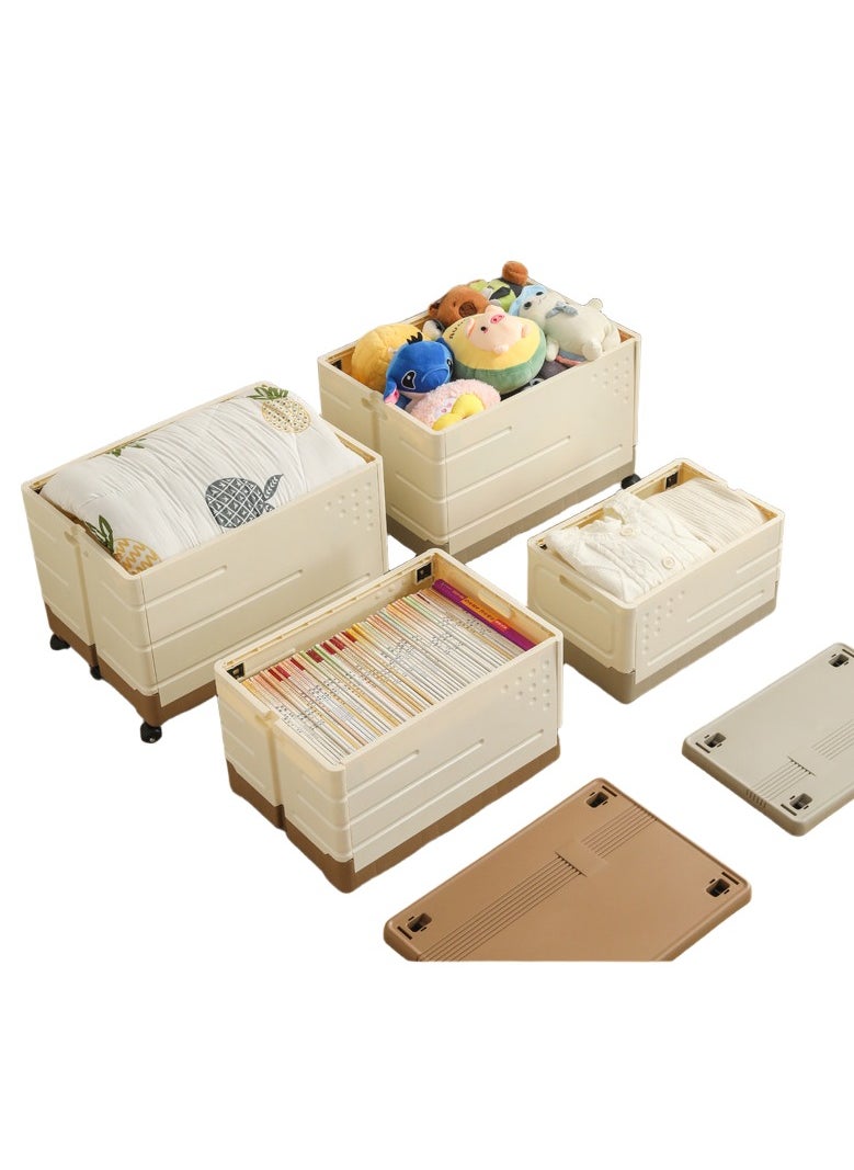 LEDIN Outdoor camping folding box car trunk wooden color cover camping picnic storage box home storage box  - Image 5