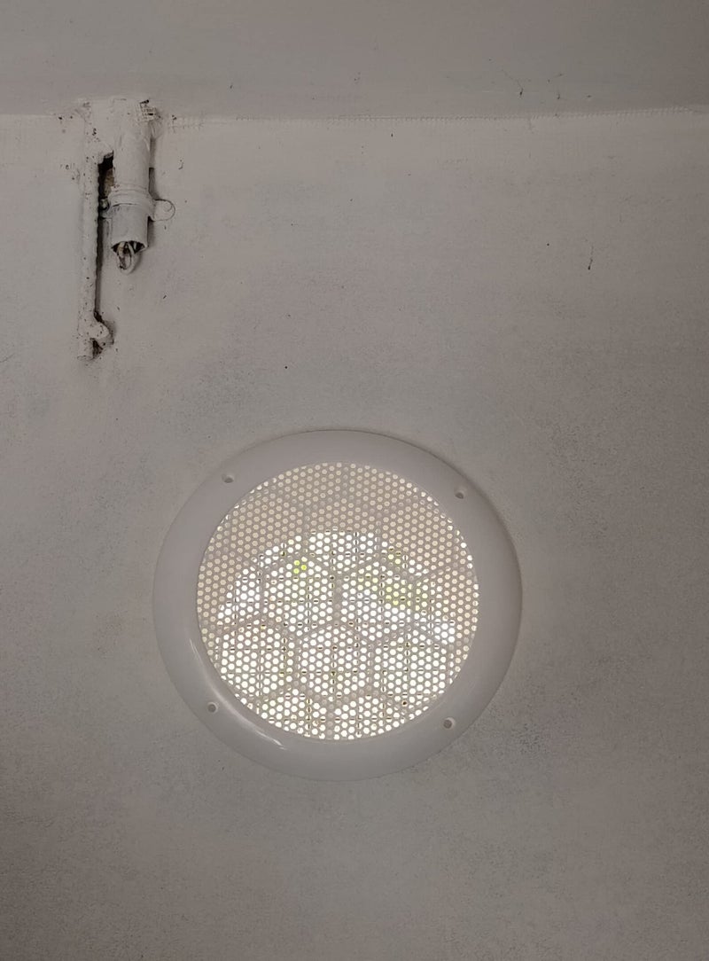 LJL Traders® 6 inch (15.2 cm) Wall Exhaust Fan Chimney Vent Pipe Back Cover with Mosquito Net, Dust Controller, White - 1 Piece | Vent Cover Cover | Ventilation Cap | Chimney Exhaust Pipe Cowl Cover - Image 5