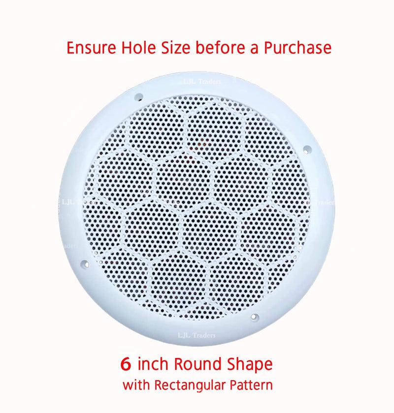 LJL Traders® 6 inch (15.2 cm) Wall Exhaust Fan Chimney Vent Pipe Back Cover with Mosquito Net, Dust Controller, White - 1 Piece | Vent Cover Cover | Ventilation Cap | Chimney Exhaust Pipe Cowl Cover - Image 2