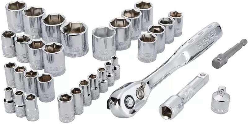 DEWALT DWMT45034 Mechanics 1/4 in. and 3/8 in. Drive Socket Set (34 pc.) - Image 3