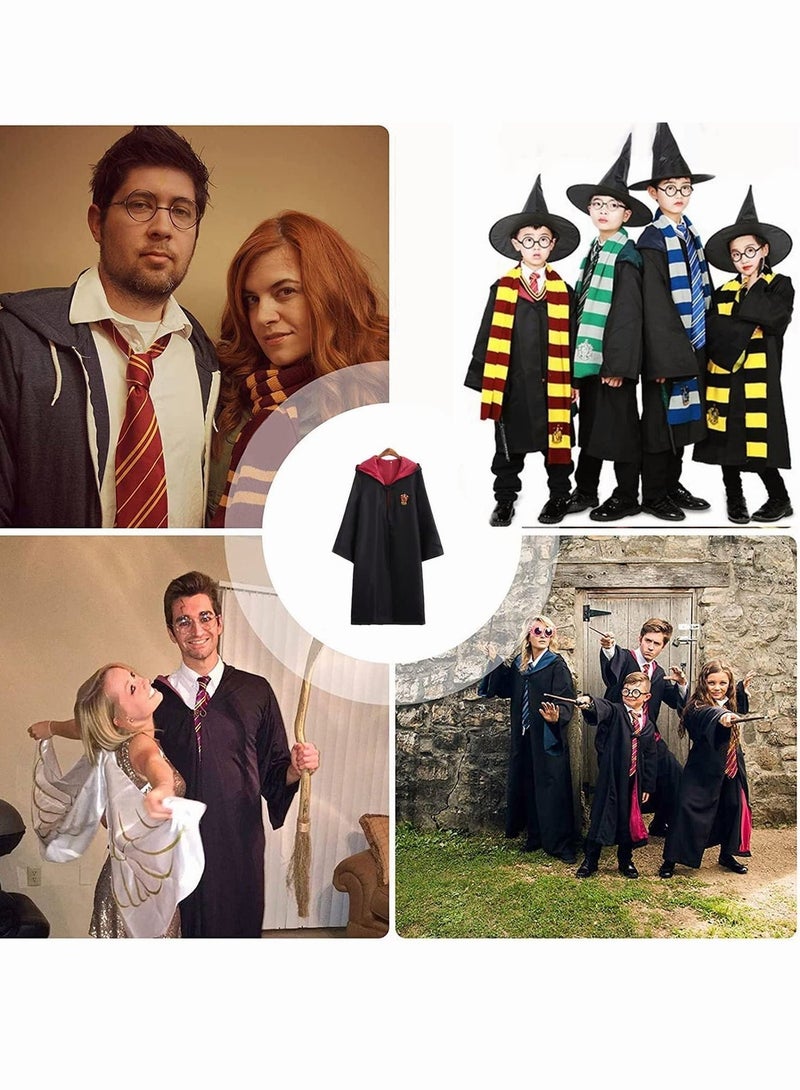 هاري بوتر Gryffindor رداء للأطفال - كيب الساحر مع الغطاء وشعار المنزل - هالوين كوسبلاي سحر مدرسة رداء، Unisex لباس حتى زي للفتيان والبنات - Image 5