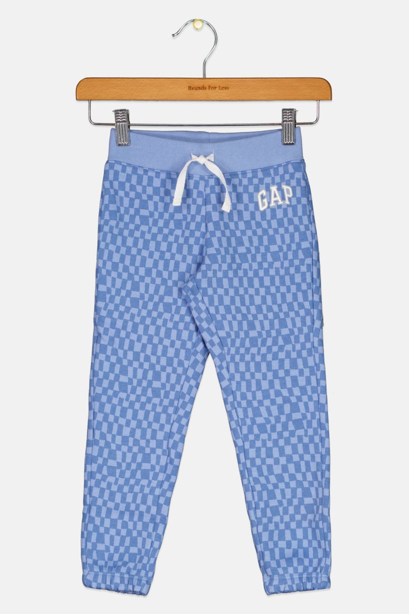 GAP Kids Girl Brand Logo Jogger Pants, Blue  - Image 1