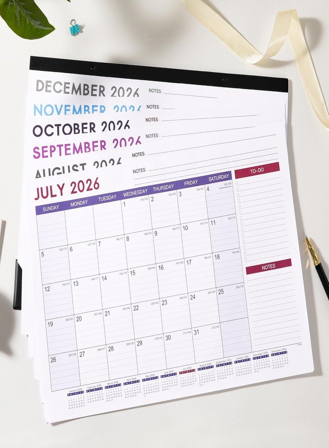 MaaIbok Desk Calendar 2026-2027 - July 2026 - December 2027, 17" x 12" 2026-2027 Calendar, 18 Months Desk Calendar, Desk Pad, Elegant Design - Image 2