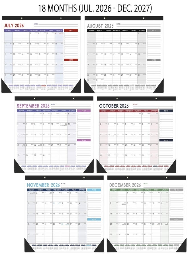 MaaIbok Desk Calendar 2026-2027 - July 2026 - December 2027, 17" x 12" 2026-2027 Calendar, 18 Months Desk Calendar, Desk Pad, Elegant Design - Image 4