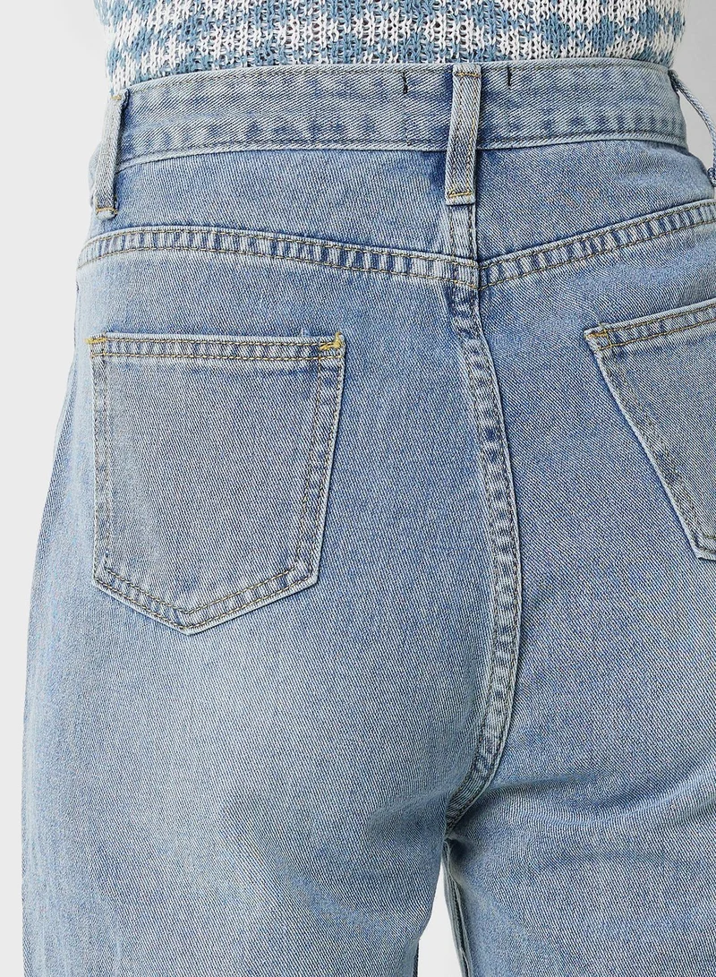 Ginger Ripped High Waist Jeans