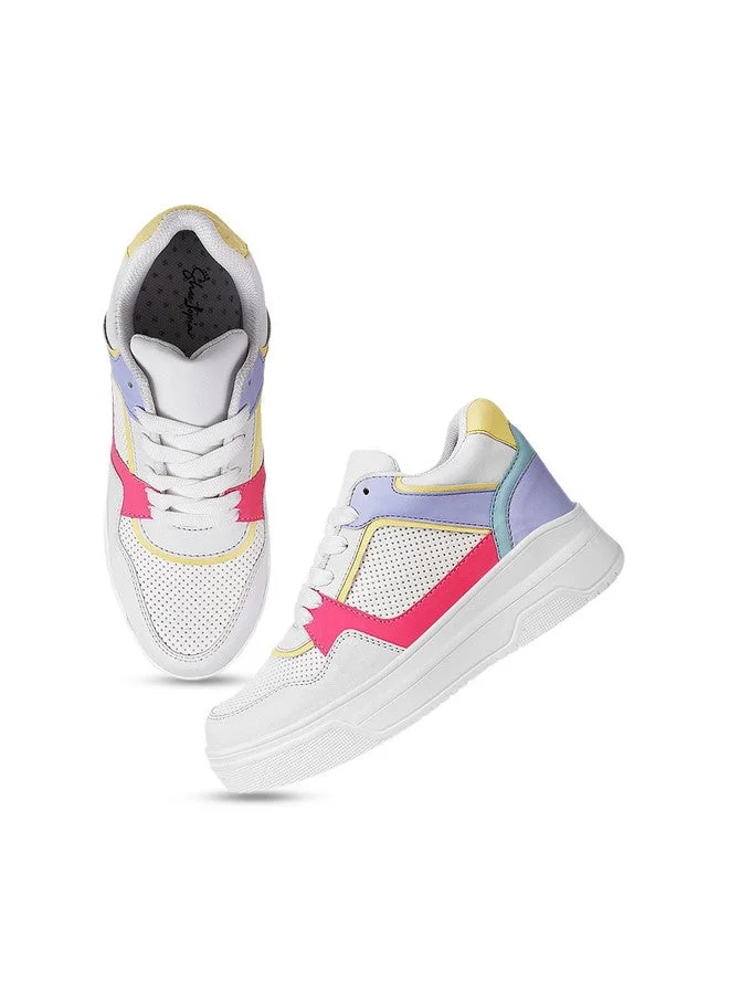 شوتوبيا Shoetopia Girls Colourblocked Sneakers
