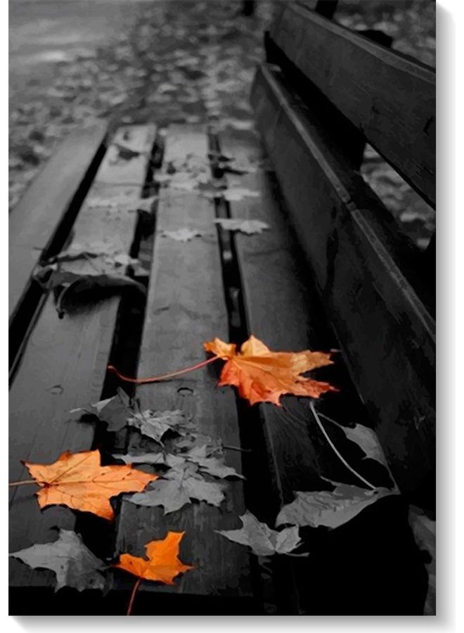 RYN فن الجدار الخريفي متعدد الألوان 40x60 سم - Image 2