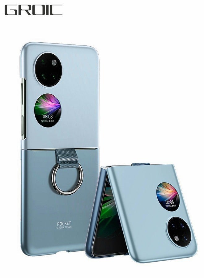 GROIC Suitable for Huawei P50 Pocket 6.9 Inch Mobile Phone Case Back Cover Type Contrast Ring Buckle Protective Frosted Smartphone - Image 1