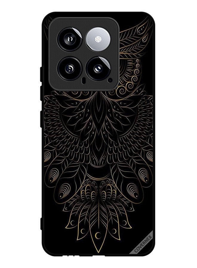 Covernex Protective Case Cover For Xiaomi 14 Modern Floral Owl Art - Image 1
