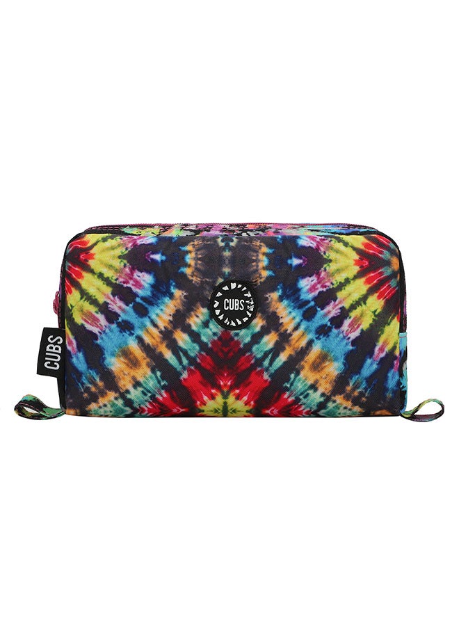 CUBS Tie Dyed Waterproof pencil case pouch with zip closure - Image 1