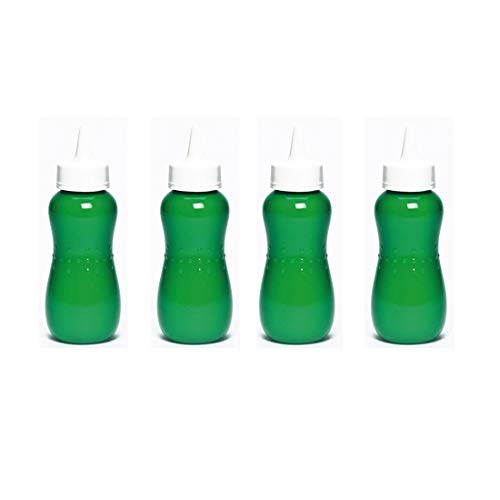 Gluman Squeezy Sauce Bottle for Clean & Mess-free Dispensing | 100% Food Grade | Dishwasher Safe | Freezer Safe | Ergonomically Designed | Reusable (White (Set of 4)) - Image 1