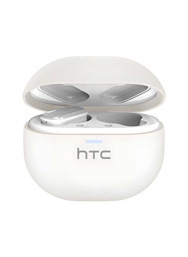 HTC NE16 In-Ear TWS Wireless Earbuds, Bluetooth 6.0, HiFi Stereo Sound, ENC Noise Reduction, IP54 Water & Dust Resistance, 50-Hour Battery Life, 4.5 Hours of Music Playback, Touch Controls, HD Calls, White white - Image 3