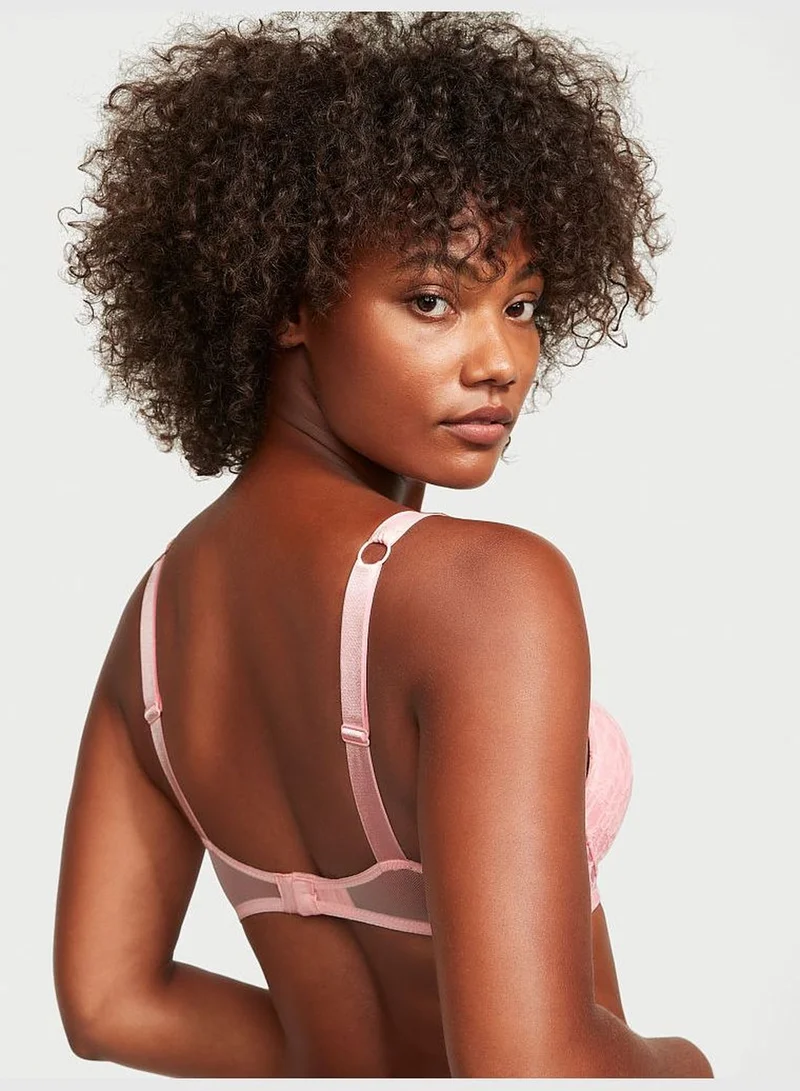 Victoria's Secret Bombshell Add-2-Cups Shine Strap Lace Push-Up Bra