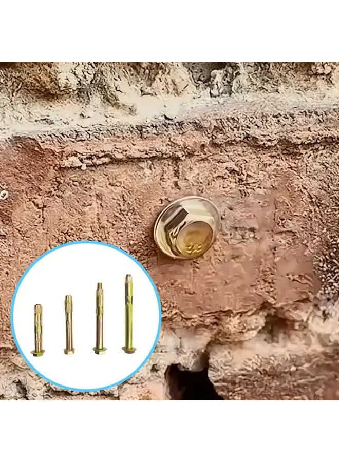 M6x50mm 12pcs Concrete Hex Head Expansion Bolts High Strength Carbon Steel - Image 4