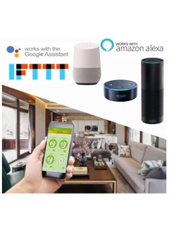 Eazyliv Eazyliv Tuya WiFi Smart Glossy Full Black Air Conditioning Thermostat For chilled water system fan coil unit Touch Temperature Controller 3 Speed Work With Echo Google Home  - Image 2