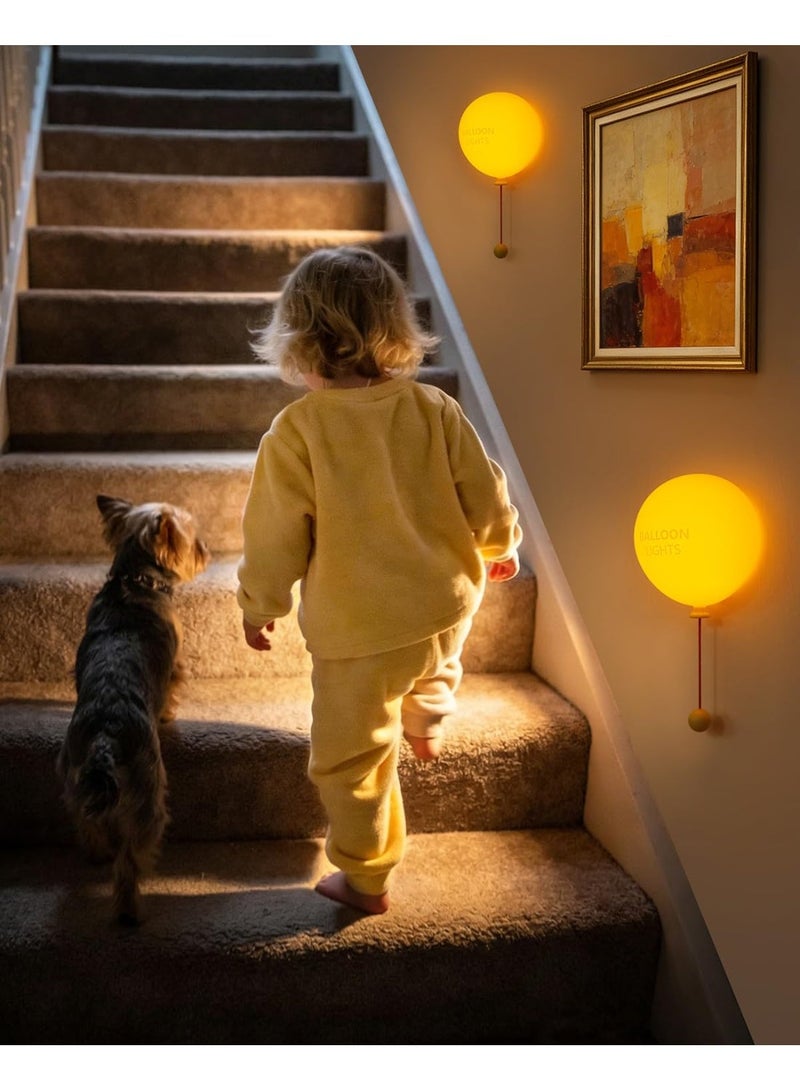 Night Lights for Kids, Balloon Wall Light, Rechargeable Bedroom Night Lamp with Timer, Soft Silicone Hallway Lighting for Nursery, Boys and Girls, Children Birthday Gifts - Image 2