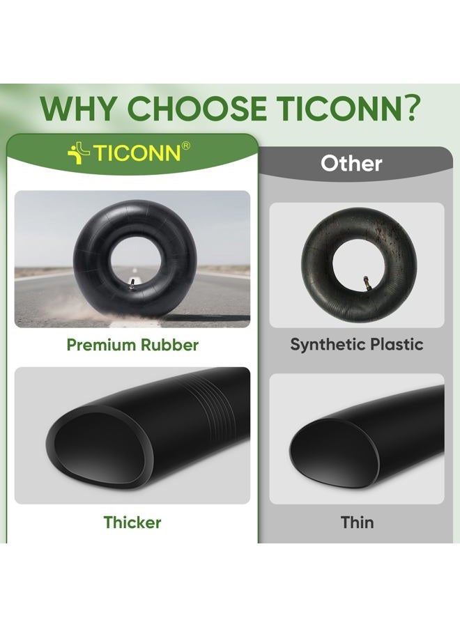 TICONN 15x6.00-6nhs Lawn Mower Tires Inner Tube, 2 Pack Inner Tire Tube for Wheelbarrow Tires, Replacement Tube with TR-13 Straight Valve Stem for lawn mower tires 15x6.00-6, Wheelbarrows, Wagons - Image 2