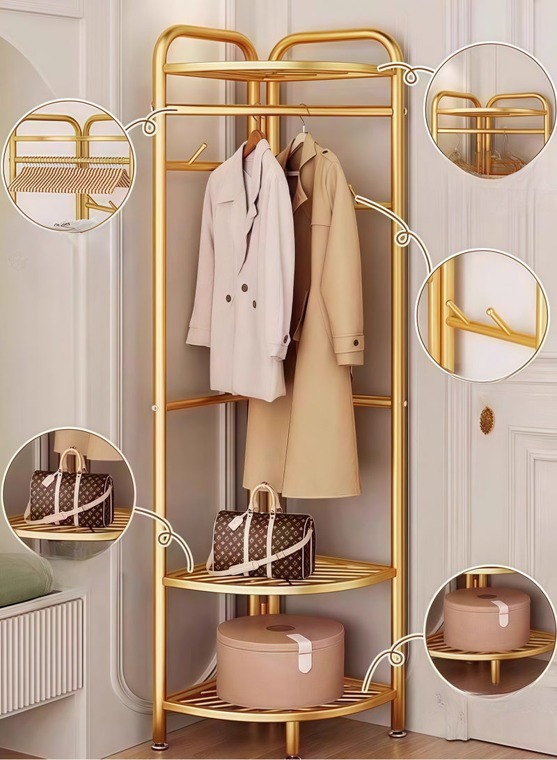 علاقة ملابس زاوية - رف تخزين منزلي متعدد الوظائف بسعة كبيرة، تصميم موفر للمساحة ومتين لتنظيم زوايا الحائط بكفاءة - Image 3