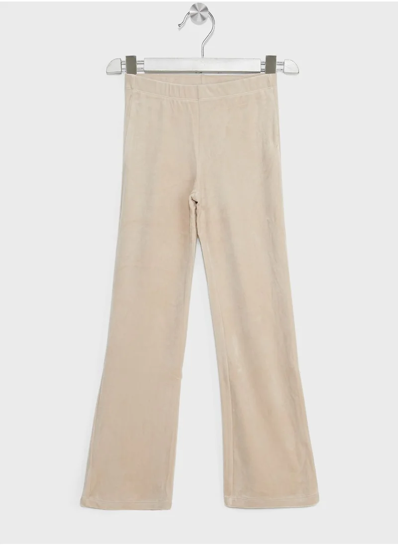 H&M Youth Flared Velour Leggings