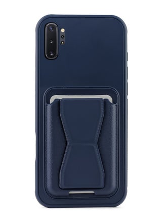 Leather back cover with card wallet Foldable Shockpoof Case compatible with Samsung Galaxy Note 10 Plus  (Blue) - pzsku/ZFA03C5248D54E5DDB77FZ/45/1741726725/5465154c-57ca-4d0d-9a2d-78395d9d98b6