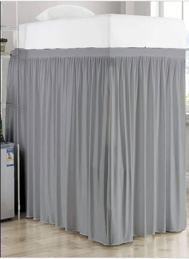 Cottingon Dorm Room Bed Skirt-Dorm Bed Skirt,Extended Dorm Bed Skirt-Long Bed Skirt Dorm-Extra Long Dorm Room Bed Skirt-College Dorm Bed Skirt,100% Microfiber-Light Grey Solid -Twin-XL /42" Drop  - Image 1