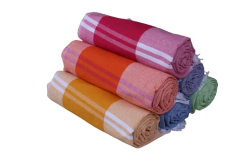 ASH Traders Cotton Striped Bath Towel Combo 300 GSM (Set of 4, Multicolor, 90 cm x 180 cm) Suitable for all men and women - Image 1