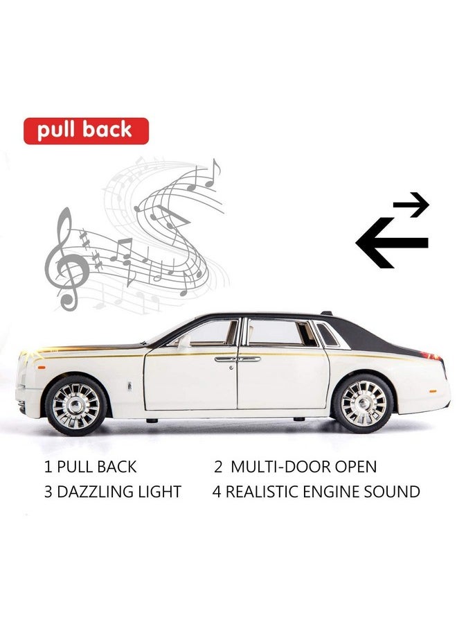 Sky Tech Sky Tech® Rolls Royce Phantom Model Car 1:32 Scale Exclusive Alloy Metal Car Pull Back Die-cast Car Toy car with Openable Doors & Light Music Boys Toys for Kids (Phantom 1:32)【Colors as Per Stock】  - Image 4