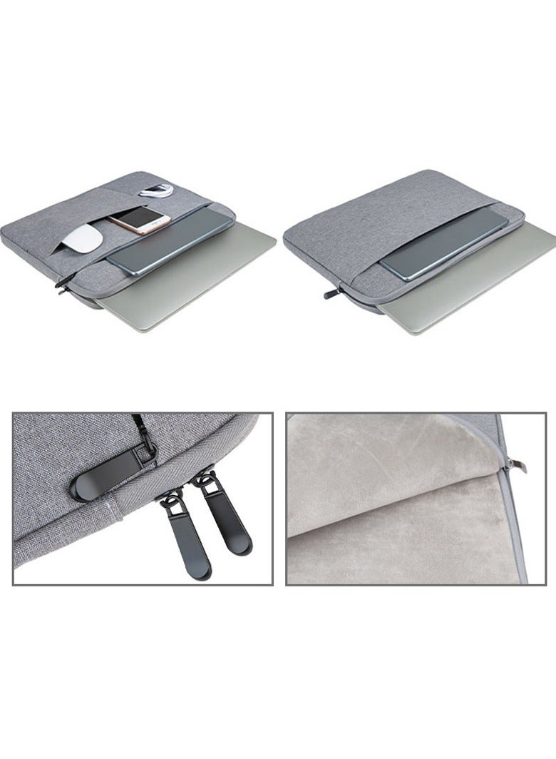 Portable Laptops Bags Shockproof Thickened Computer Bag, Dustproof Waterproof Laptop Case Zipper 15.6 Inch  - Image 4