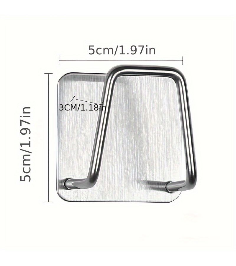 4pcs Black Stainless Steel Wall Mounted Kitchen Storage Rack for Pot Lids Cutting Boards Sponges - Image 3