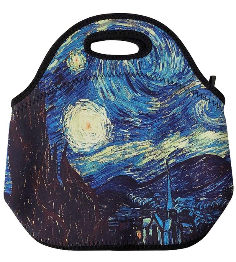Wrapables Insulated Neoprene Lunch Bag Starry Night