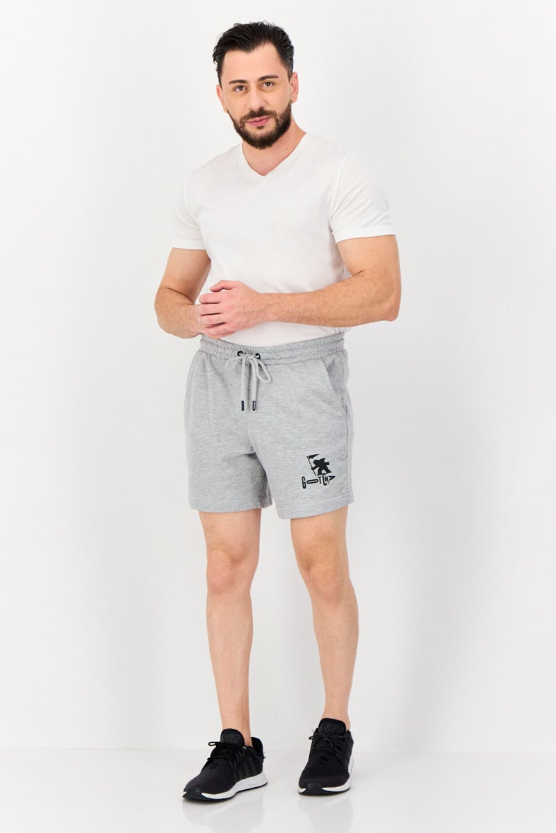 Gotcha شورتات أساسية للرجال بشعار العلامة التجارية، رمادي - Image 4