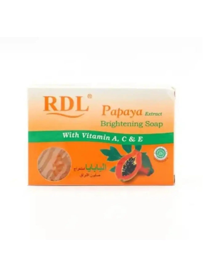 RDL Papaya Extract Brightening Soap with Vitamins A, C & E 135Gms
