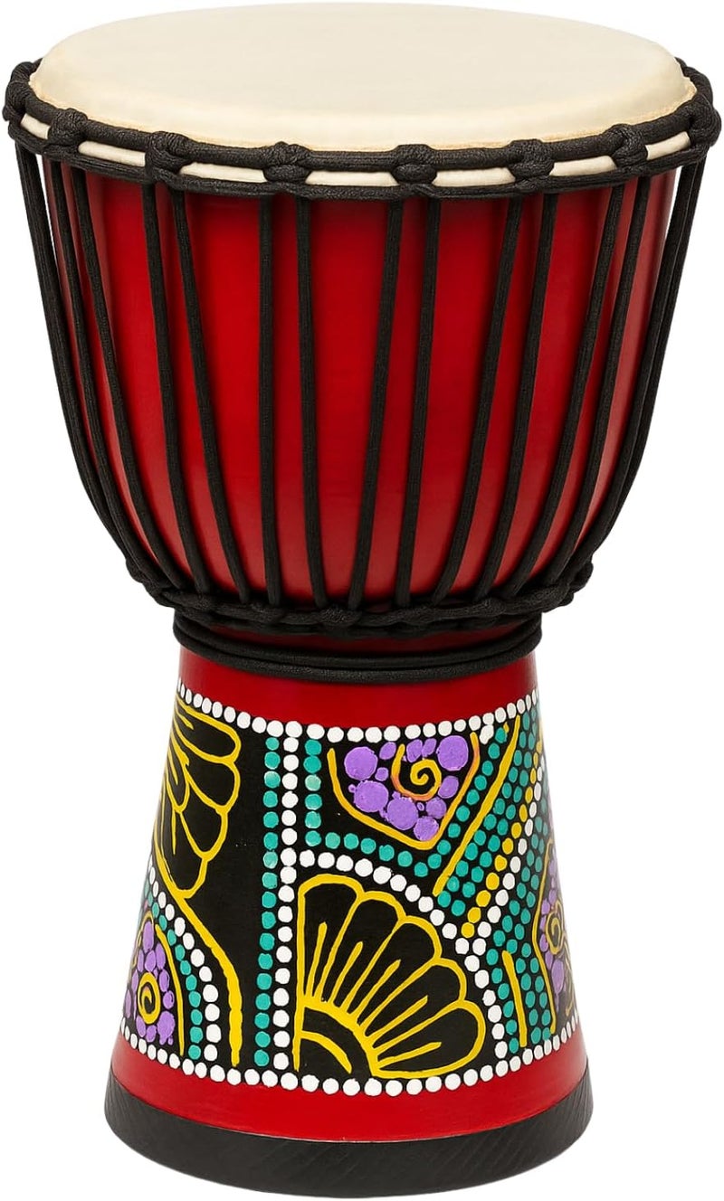 MegArya 8-Inch African Djembe Hand Drum with Carry Bag - Image 5