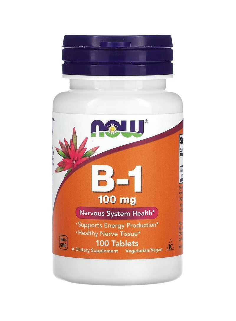 Now Vitamin B-1 100mg 100 Tablets