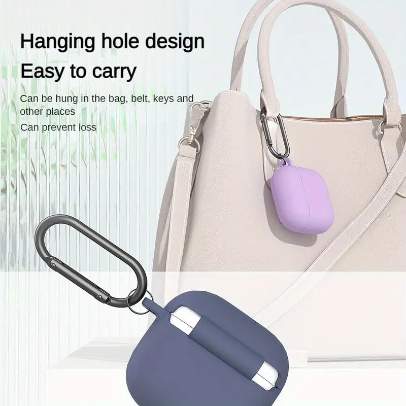 Gladiadora® Airpods 4 Cover Silicone Case (2024) Active Noise Cancellation (ANC) with Keychain Protective Case (Gry) - Image 4