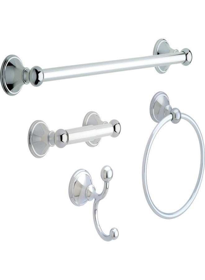 DELTA FAUCET Franklin Brass 125860 Crestfield Toilet Paper Holder, Polished Chrome - Image 3