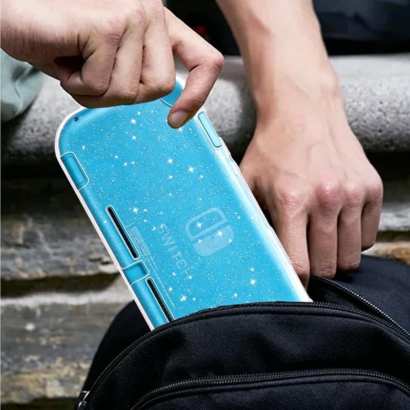 Sunmike Switch Lite Case for Nintendo Switch Lite, Protective Case Cover for Nintendo Switch Lite Games Shockproof TPU Slim Skins Protective Cover Switch Lite Accessories Case Protector - Crystal Glitter - Image 5
