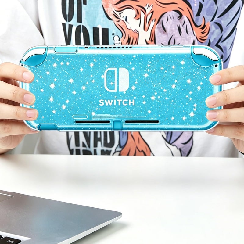 Sunmike Switch Lite Case for Nintendo Switch Lite, Protective Case Cover for Nintendo Switch Lite Games Shockproof TPU Slim Skins Protective Cover Switch Lite Accessories Case Protector - Crystal Glitter - Image 4