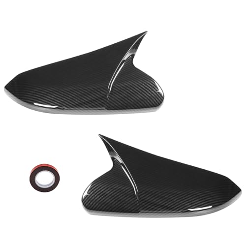 Moonlinks Compatible with 20162021 Honda Civic Side Ox Horn Mirror Cover OverlayCarbon Fiber LH  RH Side Door Rearview Mirror Cap Trim for 10th Gen Civic20192022 Insight 1 Pair