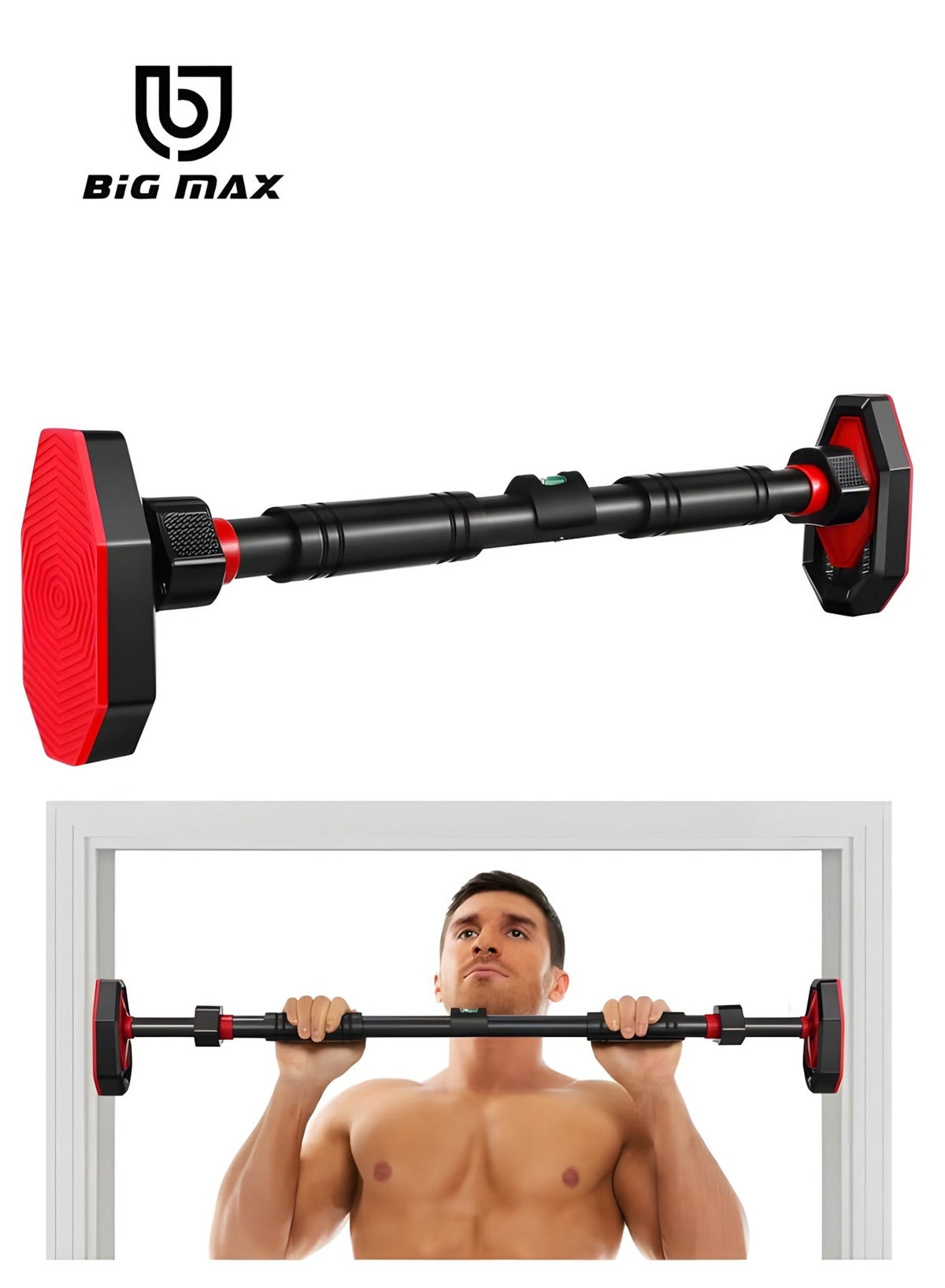 BIG MAX 73-100 cm Strength Training Adjustable Pull-up Bar Home Door ...