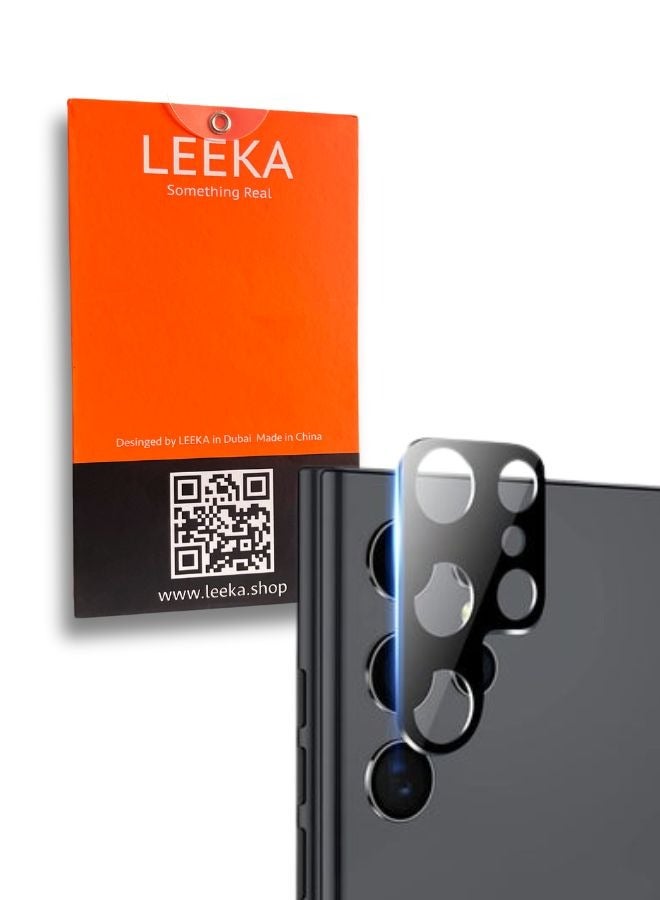 LEEKA Samsung S23 Ultra camera lens protector glass cleat film with HD lear view easy apply tempered glass
