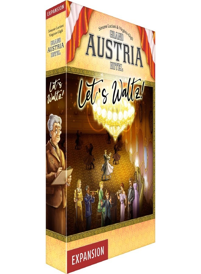 Lookout Grand Austria Hotel Let's Waltz Board Game Expansion - Dance Your Way to Victory! Action Drafting Strategy Game for Kids & Adults, Ages 12+, 2-4 Players, 90-120 Minute Playtime, Made by Lookout Games - Image 1