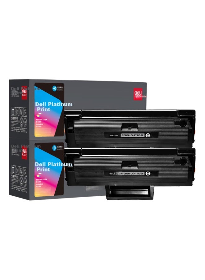 Deli W1680a Toner Cartridge Compatible With Hp 102w 105a/105w/115a/115w/115nw/116w/117w 102a/1008a/1008w Printer, 1500 Pages, Pack Of 2