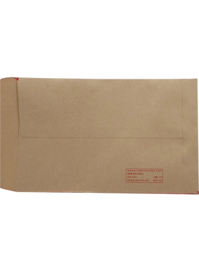 LISON Haolixin [Lowest Price Online] Haolixin (Lison) 1523 - 100 Pieces/Pack, Value-Added Tax Invoice Special Envelope, Office Supplies, Invoice Bag, Kraft Paper Financial Document Bag - Image 3