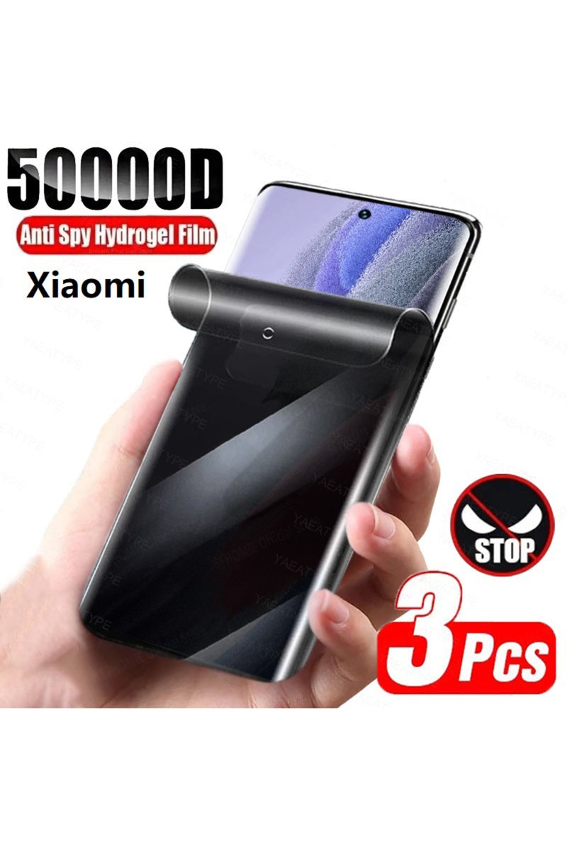 erorex Privacy Hydrogel 3PCS For Xiaomi 15 3PCS Privacy Anti-Spy Hydrogel Film For 15 Pro Ultra Full Cover - Image 1
