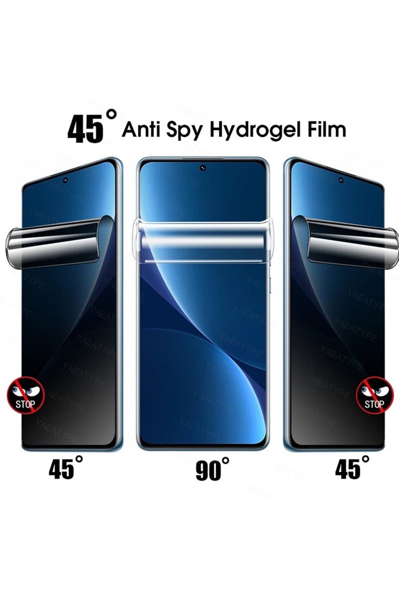 erorex Privacy Hydrogel 3PCS For Xiaomi 15 3PCS Privacy Anti-Spy Hydrogel Film For 15 Pro Ultra Full Cover - Image 3