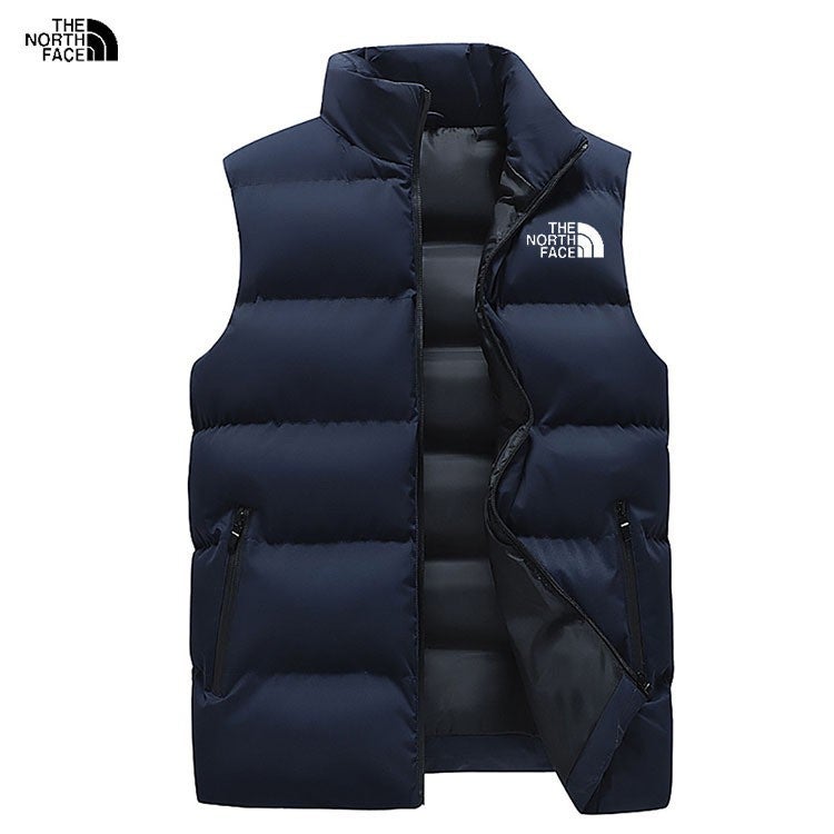 Men'S New Velvet Thickeneded Warm Windproof Waistcoat Hong Kong Style Casual Stand-Up Collar Cotton Vest For Men - Image 4